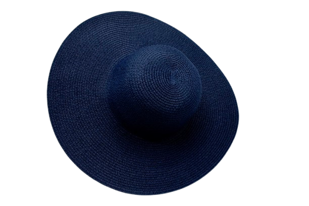 Strandhoed effen blauw