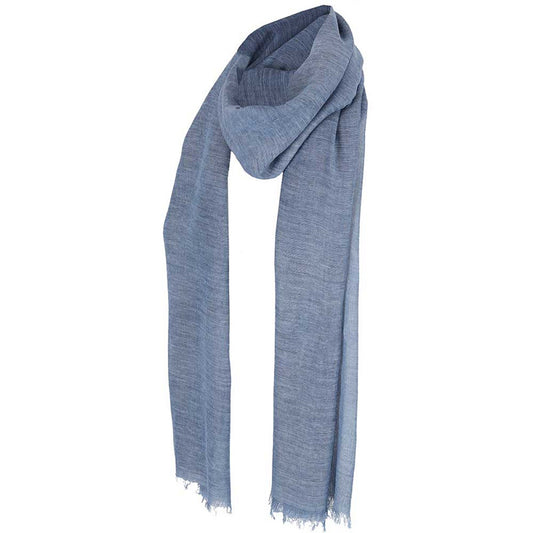 Effen sjaal denim