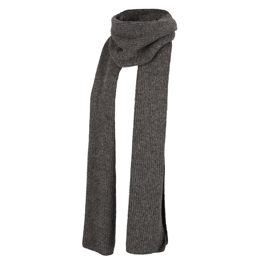 Winter sjaal effen donker grijs