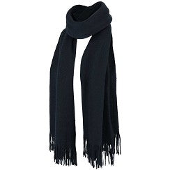 Effen winter sjaal blauw