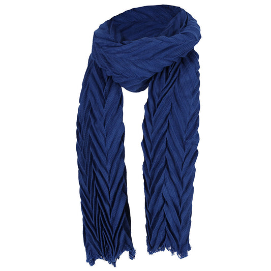 Effen sjaal kobalt blauw