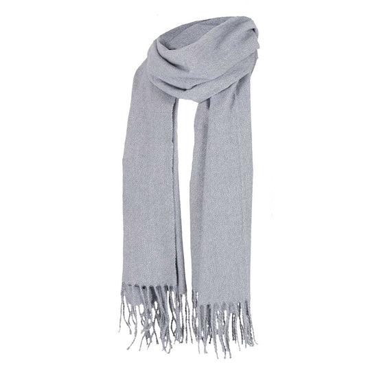 Effen winter sjaal denim