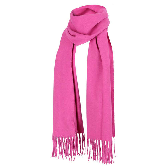 Effen winter sjaal fuchsia
