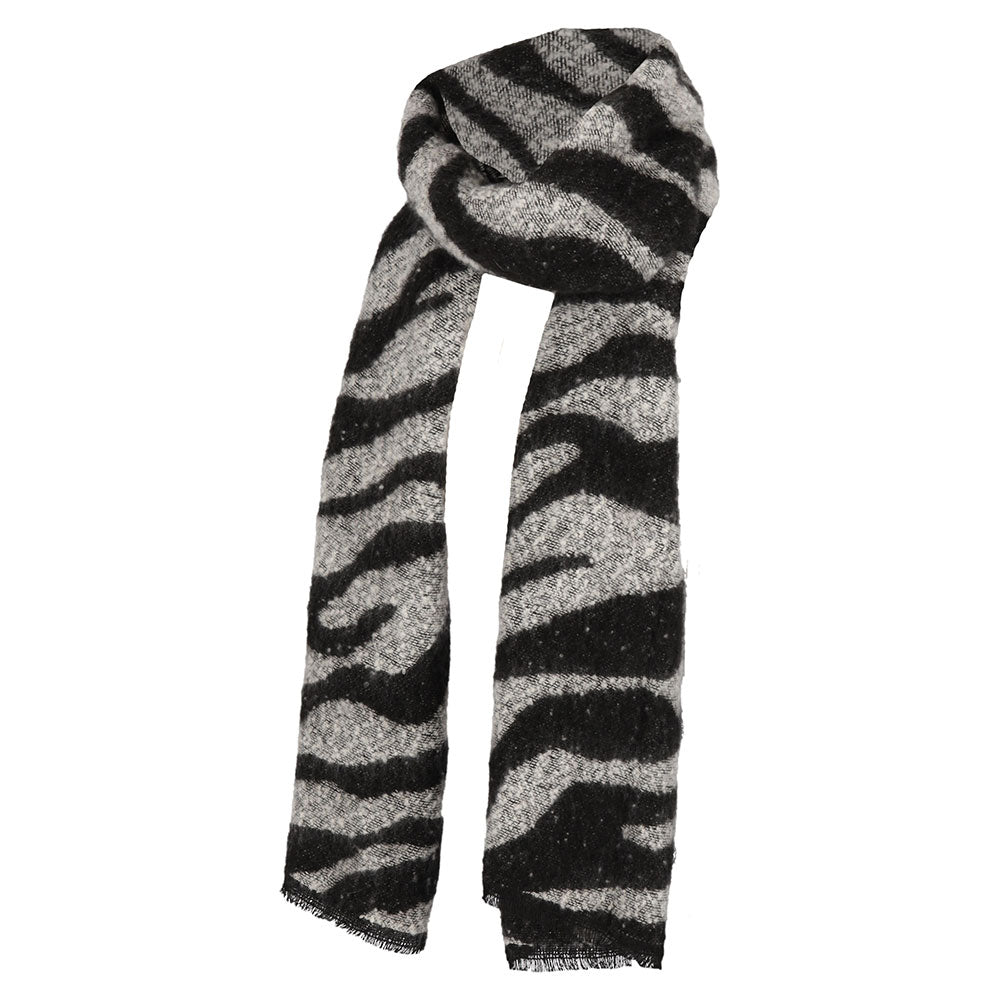 Winter sjaal zwart grijs