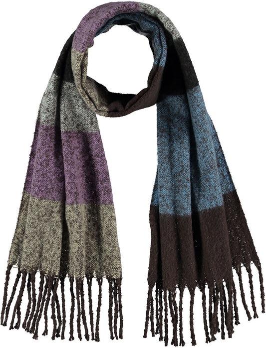 Wintersjaal paars-bruin