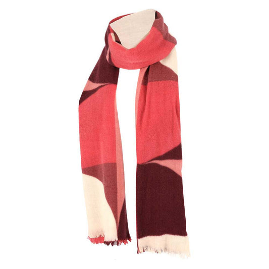 Wintersjaal multi terracotta