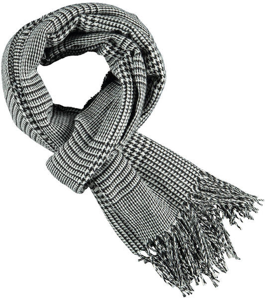 Heren sjaal zwart-grijs