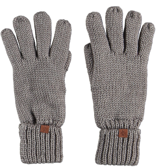 Handschoen effen grijs
