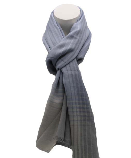 Dames sjaal blauw-grijs