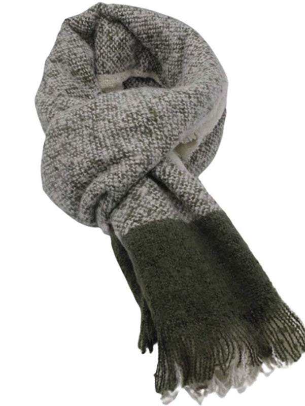 Winter sjaal khaki