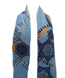 Sjaal dames blauw