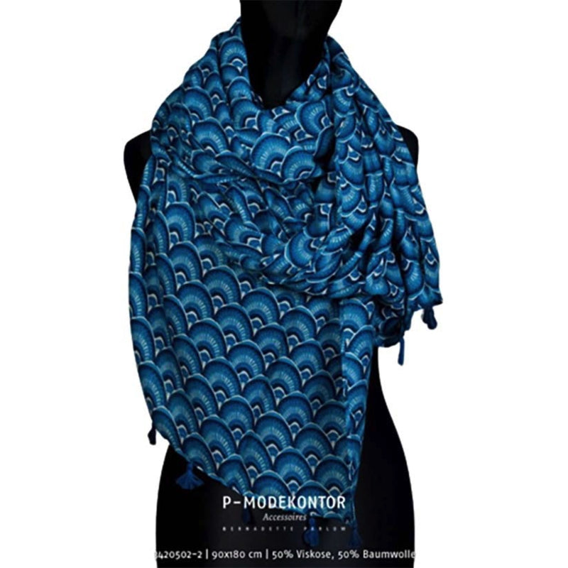 Sjaal dames blauw