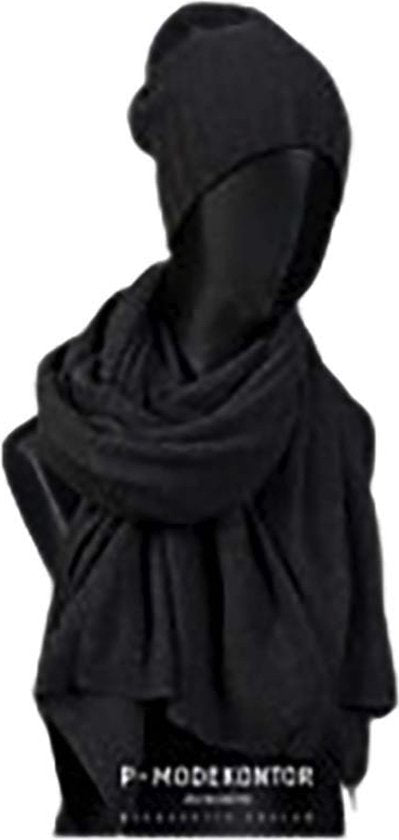 Effen sjaal zwart