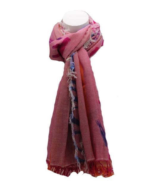 Dames sjaal roze