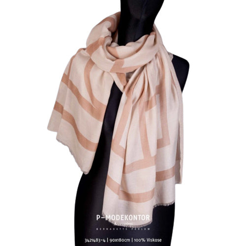 Dames sjaal bruin-beige