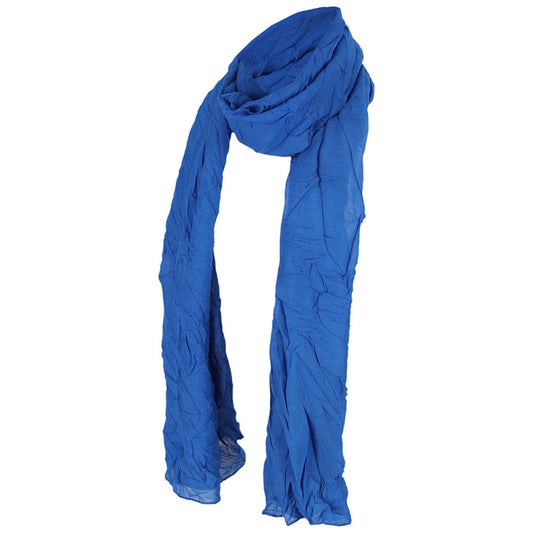 Effen sjaal kobalt-blauw