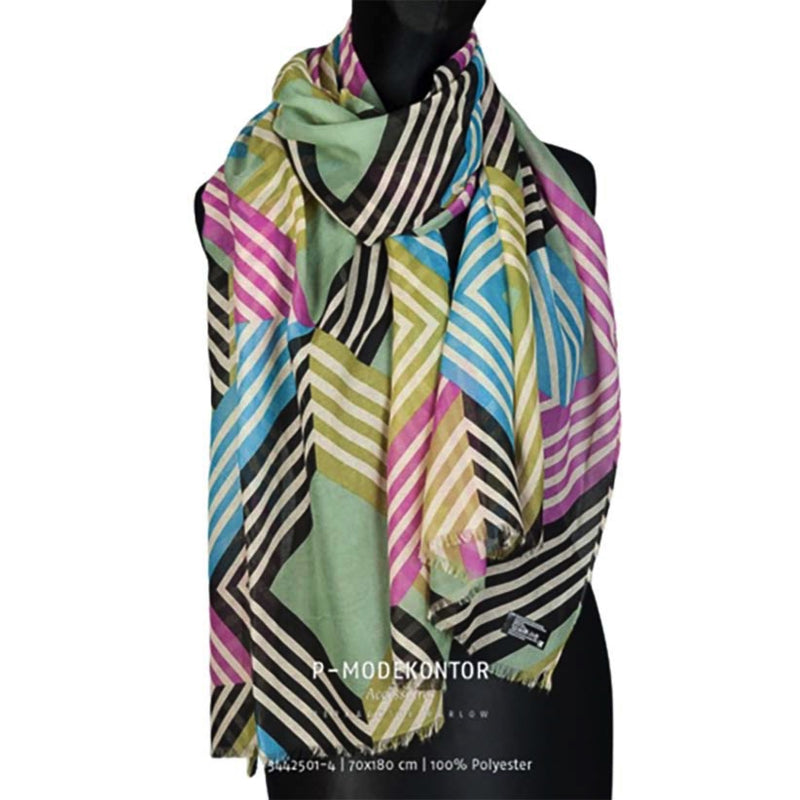 Sjaal dames multicolor