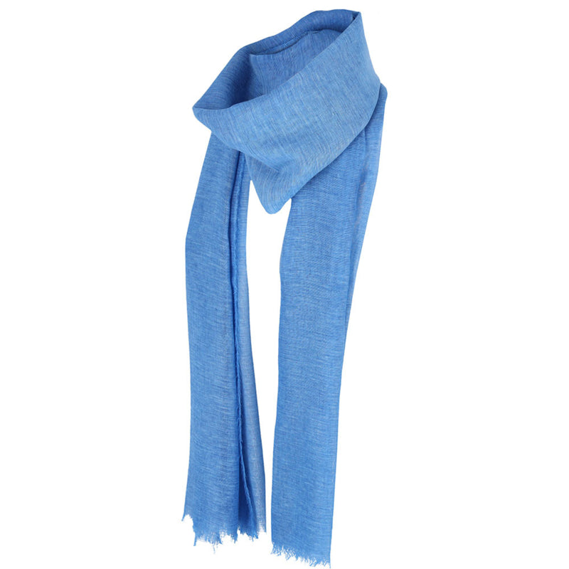 Effen sjaal kobalt-blauw