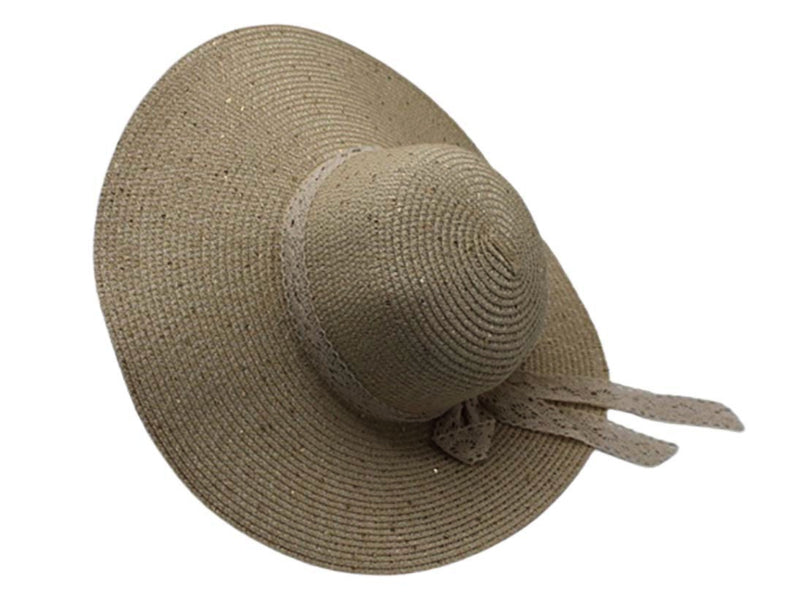 Strandhoed effen beige