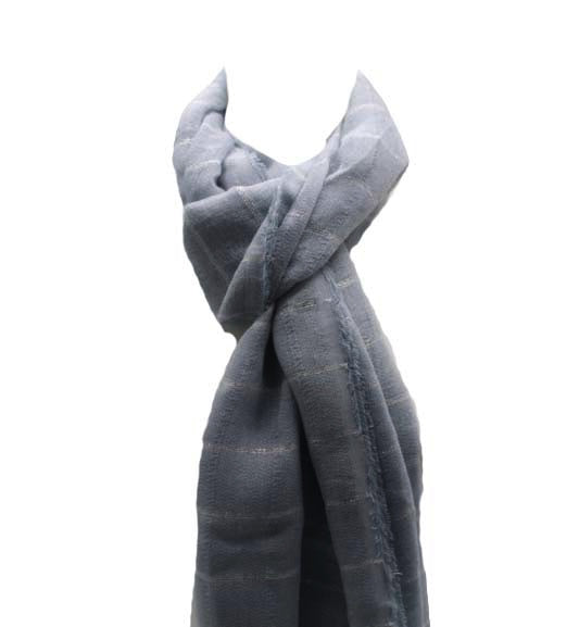 Dames sjaal blauw-grijs