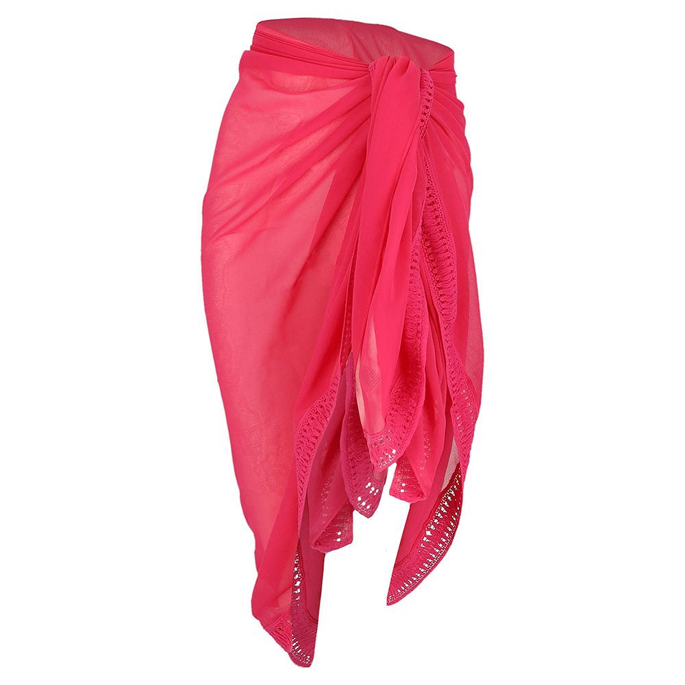 Pareo omslagdoek effen fuchsia