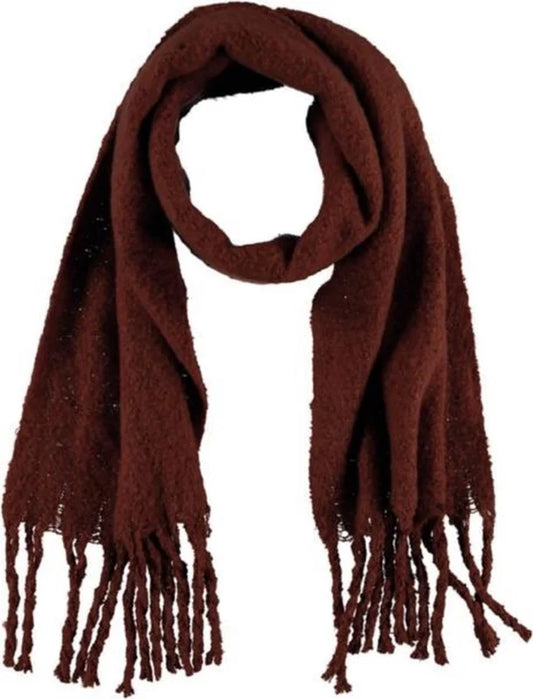 Wintersjaal effen bruin