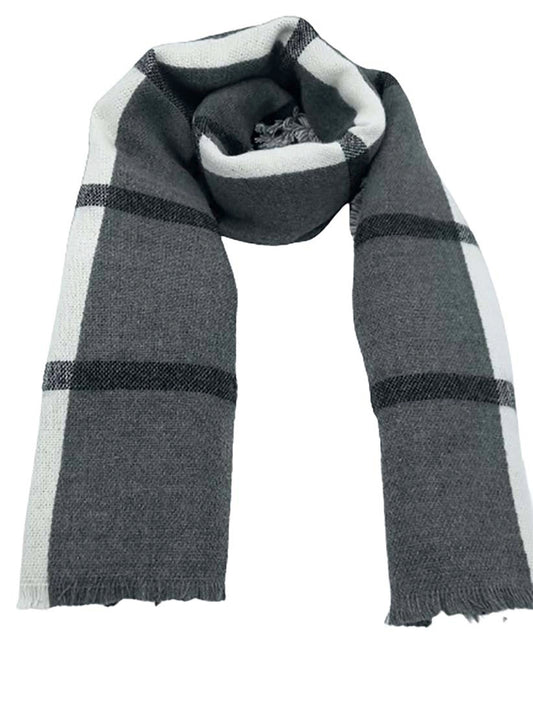 Wintersjaal grijs