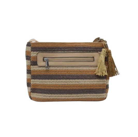 Schoudertas bruin-beige