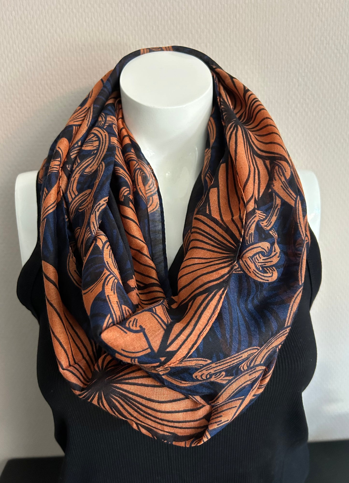 Colsjaal blauw-bruin