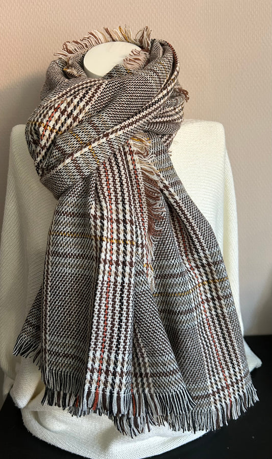 Wintersjaal camel