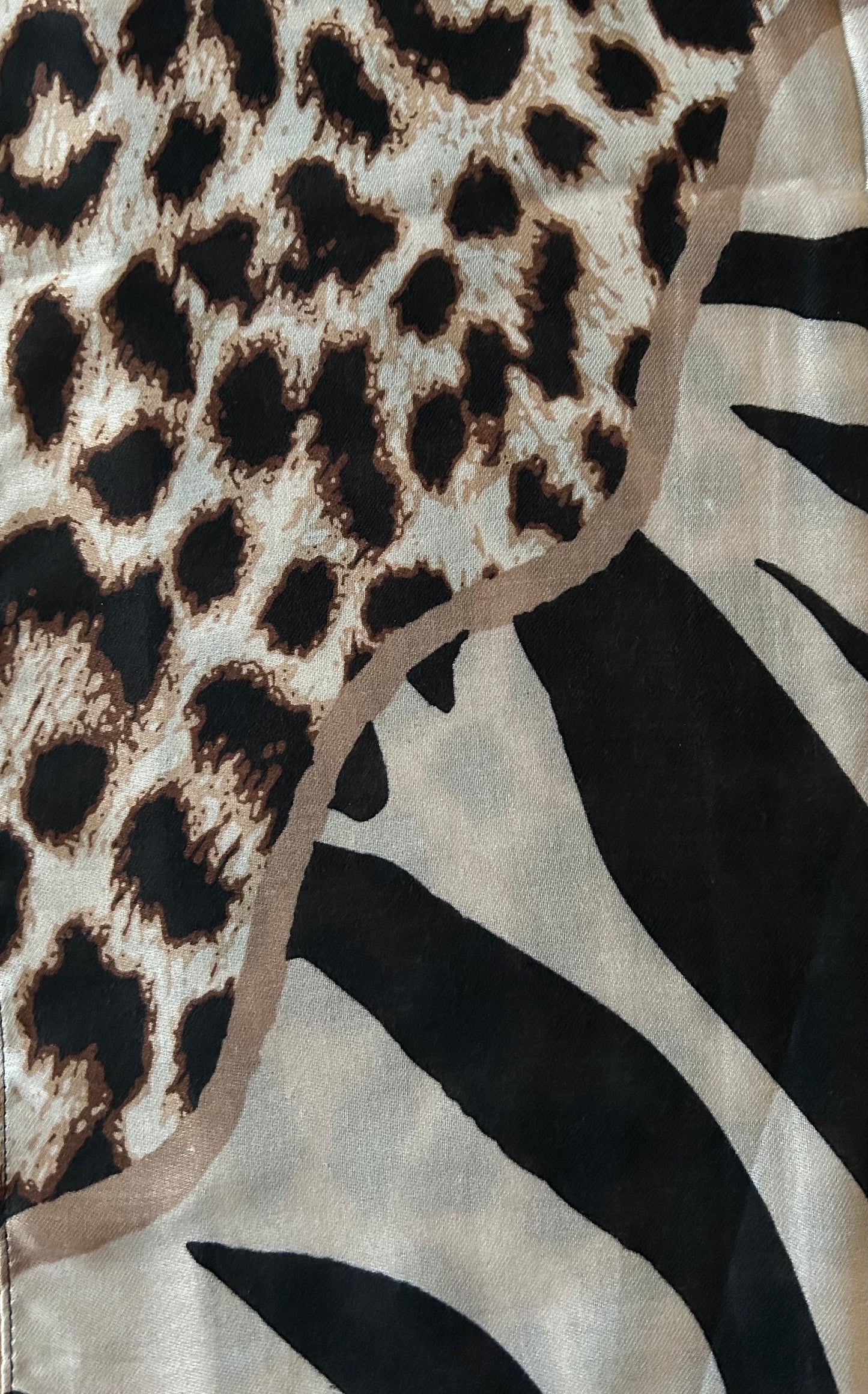 Tijger sjaal bruin-beige