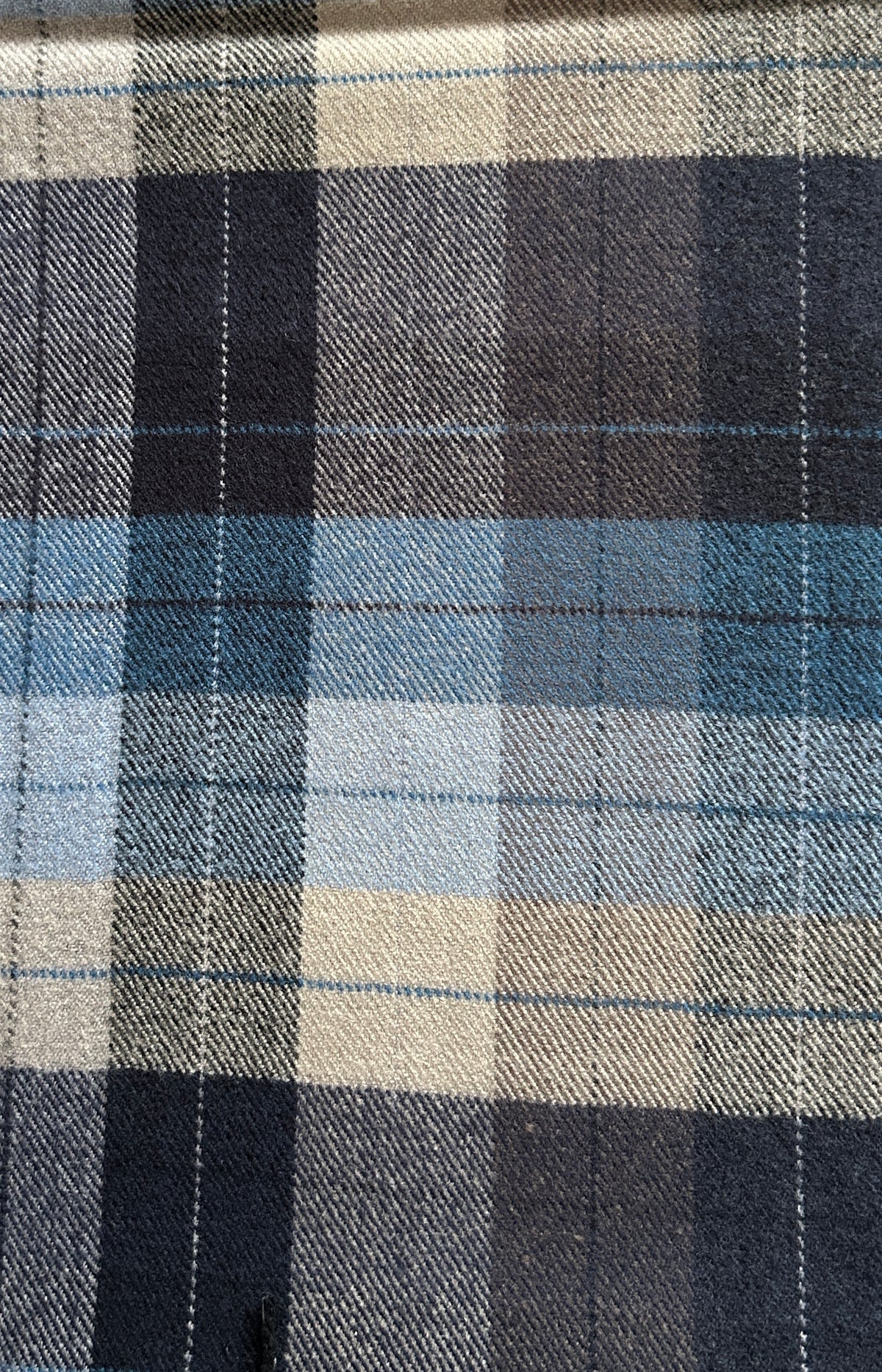 Heren sjaal blauw-beige