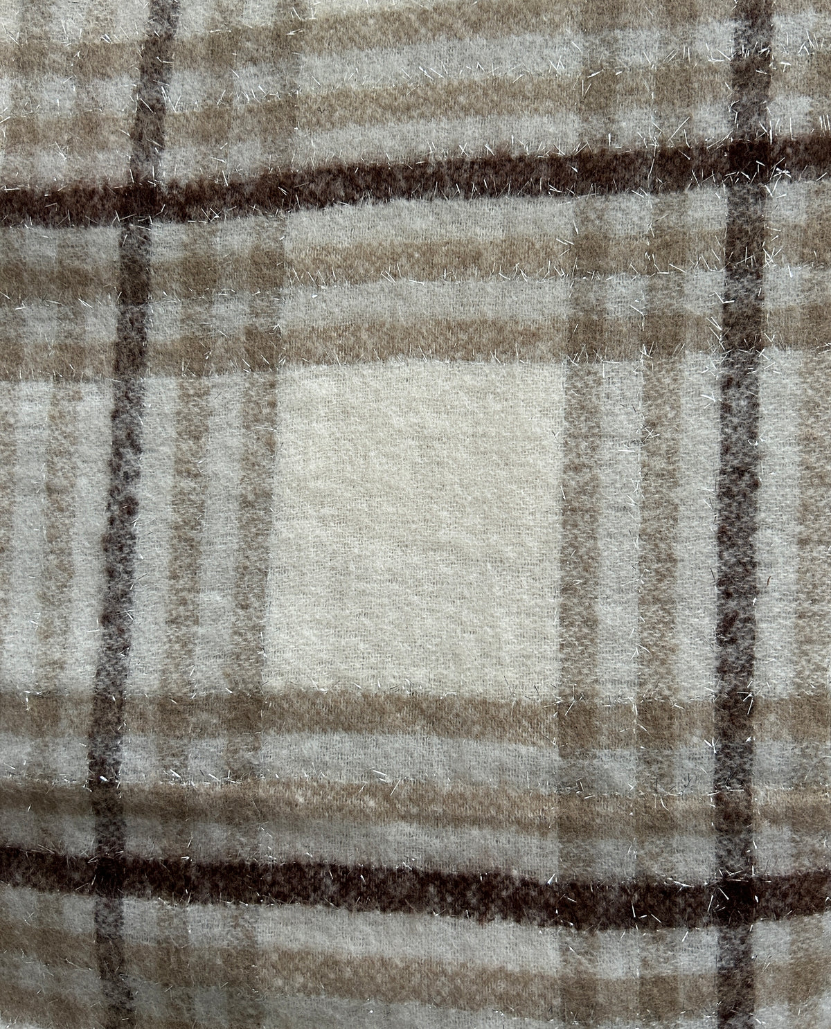 Wintersjaal ecru-wit