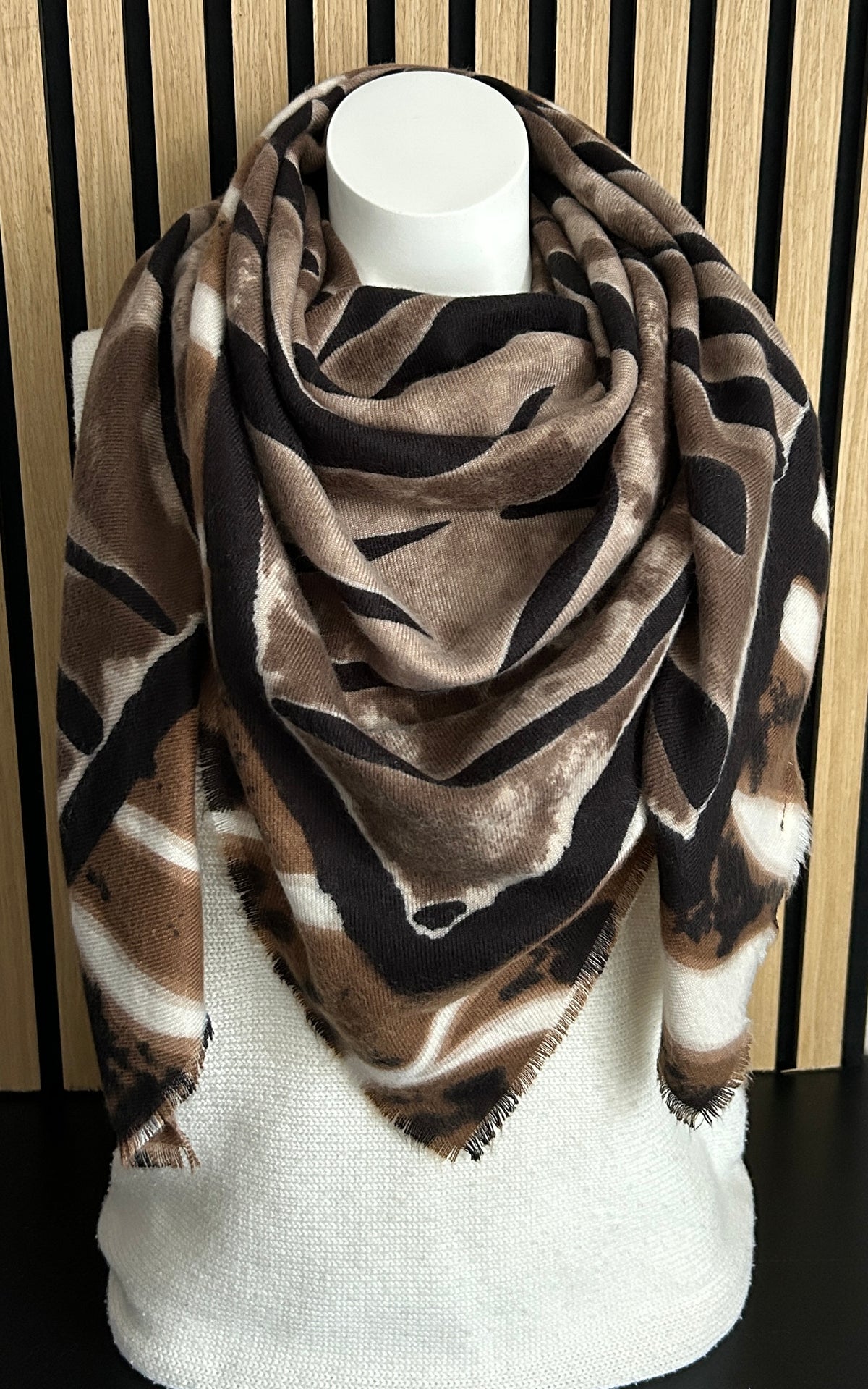 Tijger Sjaal bruin-beige