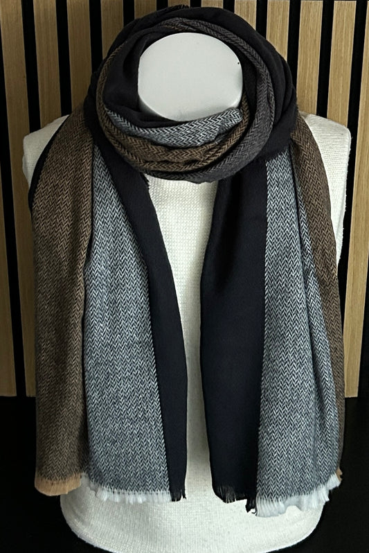 Heren sjaal camel