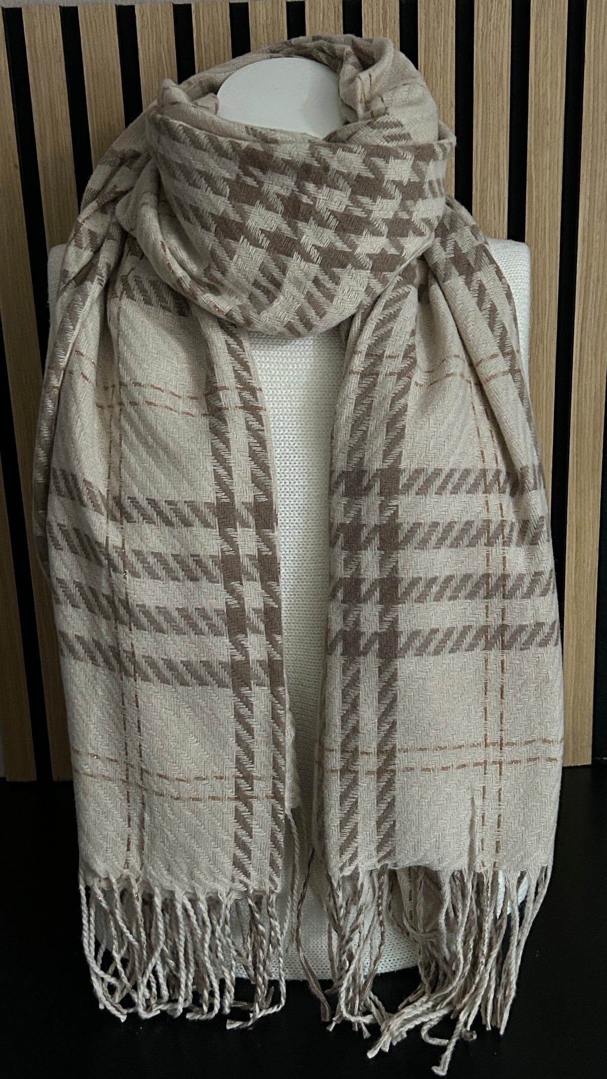 Winter sjaal beige
