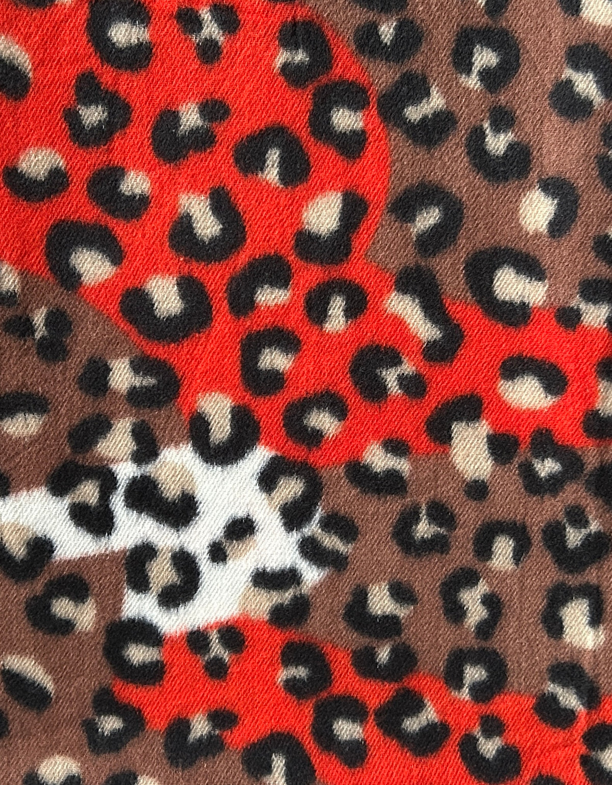 Tijger sjaal rood-wit