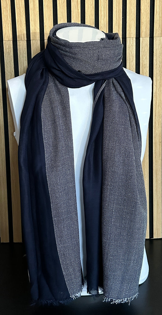 Heren sjaal blauw