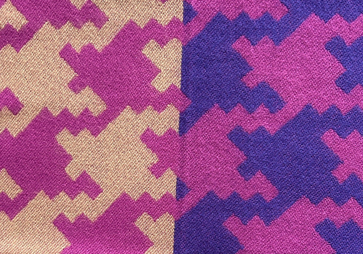 Wintersjaal cerise-paars