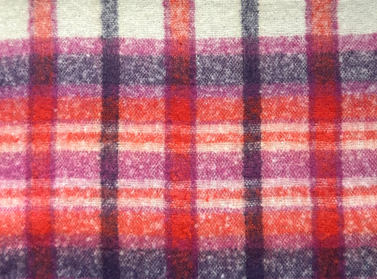 Wintersjaal oranje-wit