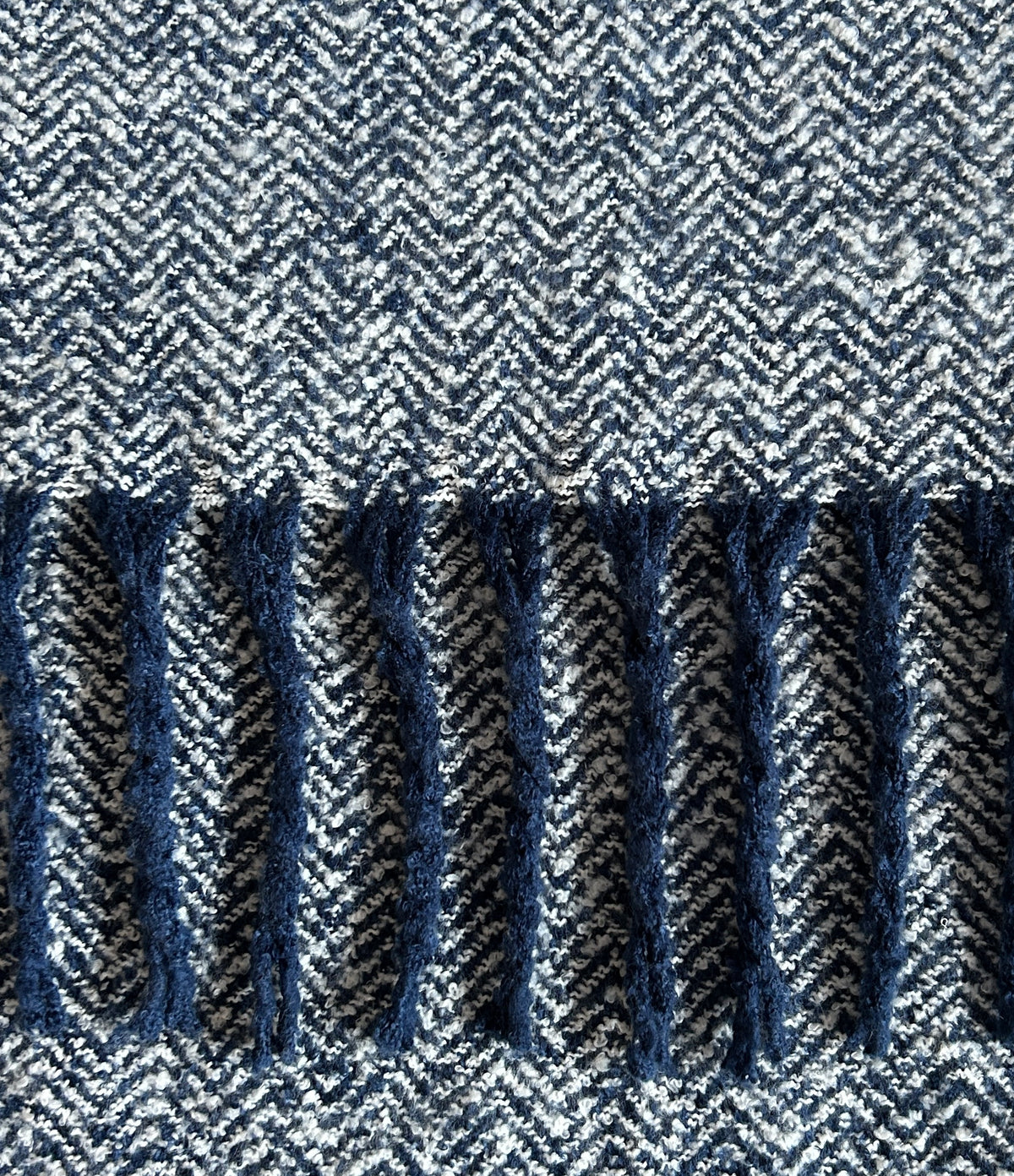 Wintersjaal effen navy