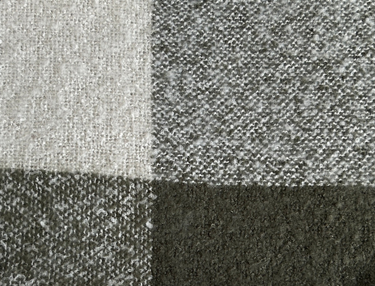 Wintersjaal khaki-creme