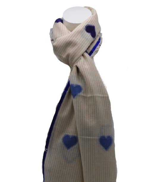 Dames sjaal geel-beige